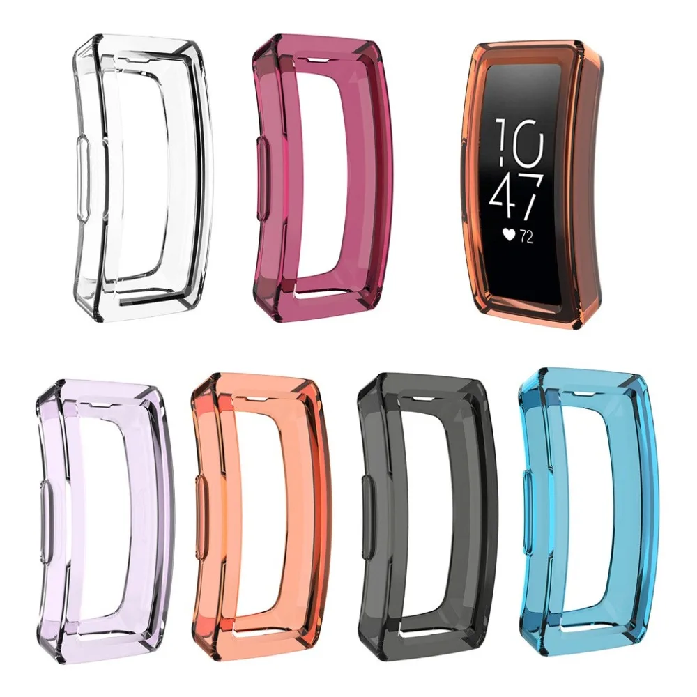 1 шт ультра-тонкий мягкий прозрачный TPU Защитный чехол для крышки корпуса для Fitbit Inspire/Inspire HR Watachband спортивных Товары аксессуары