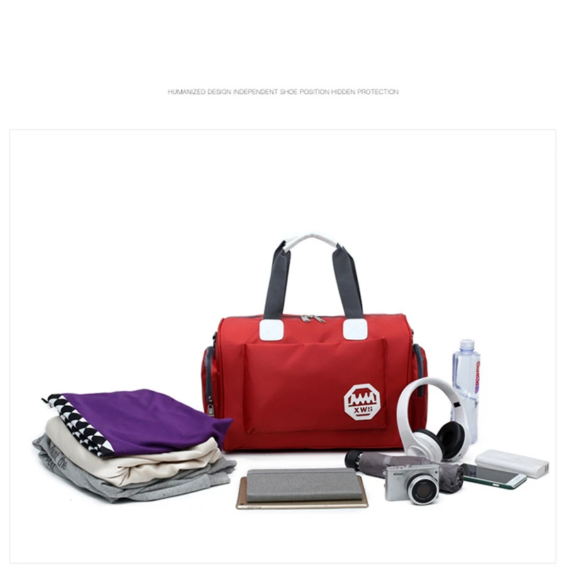 Stylish Outdoor Waterproof Nylon Sports Gym Bags Men Women Girls Training Fitness Travel Handbag Yoga Mat Bag Sac Sport (3)