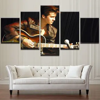 

5 Pieces Elvis Presley Poster Canvas Picture Painting Wall Art Home Decor