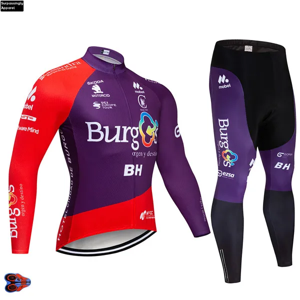 Pro Команда UCI BH Велоспорт Джерси весна/осень длинный рукав Ropa Ciclismo Майо велосипед одежда быстросохнущая велосипедная Одежда наборы - Цвет: Picture Color