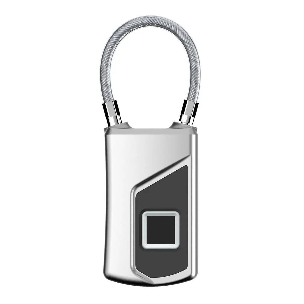 

Mini Portable Fingerprint Bag Lock IP66 Waterproof Keyless Anti-theft Padlock Door Lock USB Charging Safe Lock
