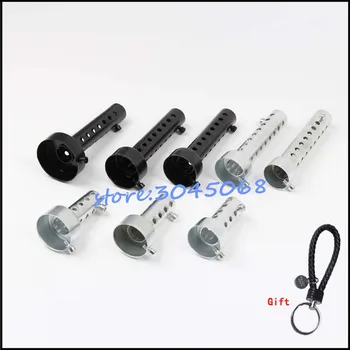 

35mm/42mm/45mm/48mm/60mm Universal Motorcycle Exhausts Can Muffler Baffle DB Killer Silencer Black Silver Adjustable Motorbike