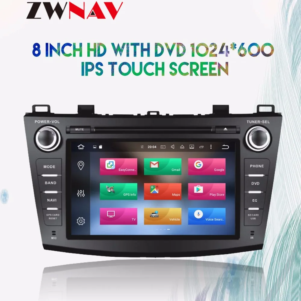 Flash Deal 8 inch Eight Core Android 8.0 7.1 Car DVD Player GPS Navi For Mazda 3 Axela 2009-2013 RAM 4GB ROM 32 GB Stereo Recorder Satnav 2