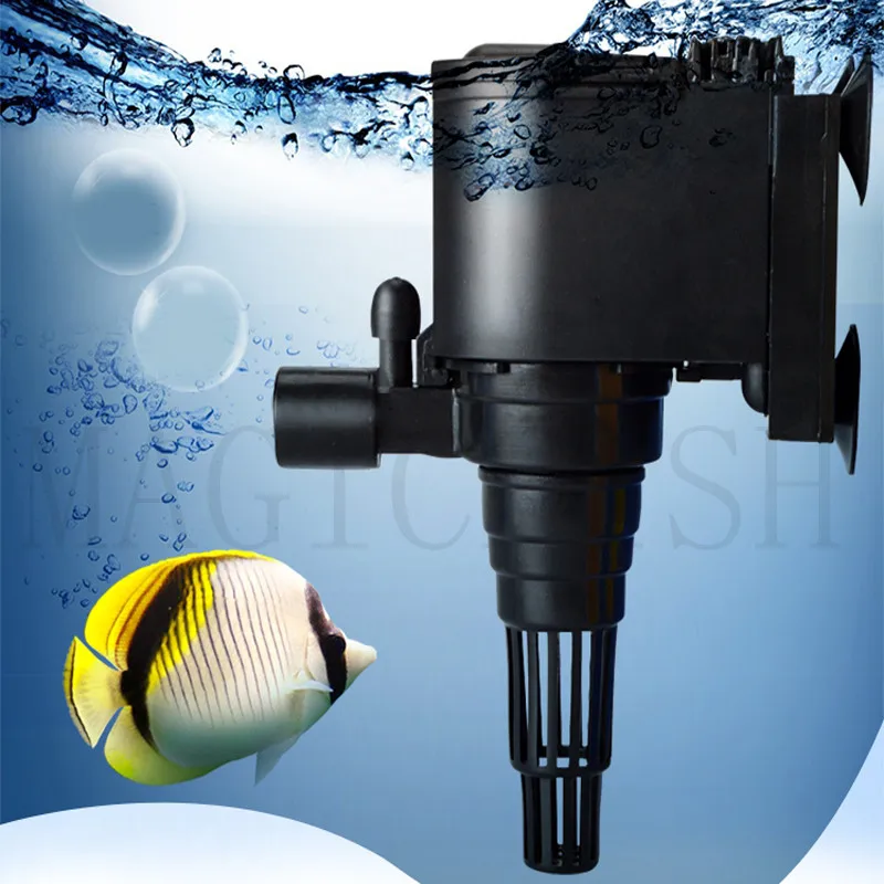 

Aquarium Water Pump Triple Submersible Pump Filter Silent with Oxygen Aquarium Filter Pump