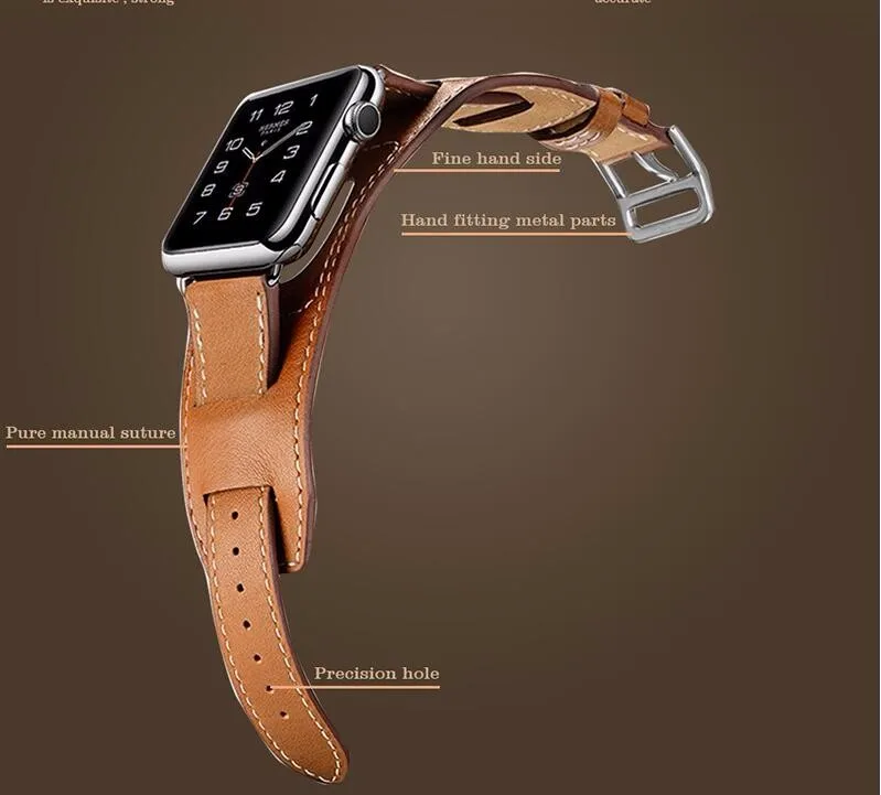 Yifalian ремешок для часов из натуральной кожи манжета ремешок для наручных часов iWatch, Apple Watch series 5/4/3/2/1 38 мм 42 мм кожаный ремень на запястье браслет+ адаптеры для сим-карт