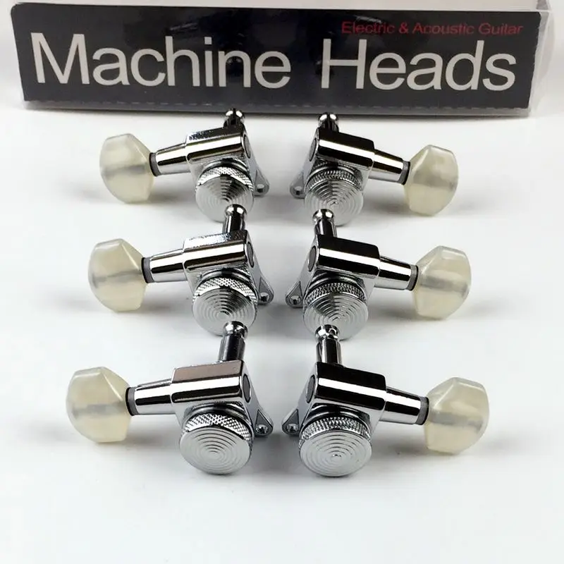 Chrome Guitar Locking Tuners Silver Electric Guitar Machine Heads