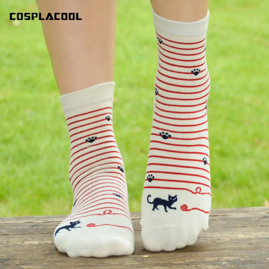 [COSPLACOOL] Симпатичные следы в полоску высокого качества с рисунком из мультфильма