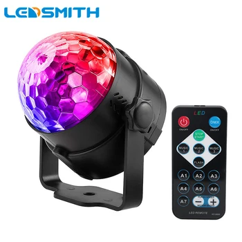

3W DJ Disco Ball Lumiere Sound Activated Laser Magic Ball Projector RGB Stage Lighting Effect Lamp Christmas KTV Music Party