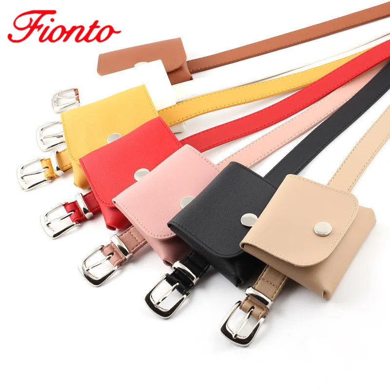 

2019 Fashion Women's Fanny Pack Leather Belt Bag Waist Bag Female Pure Color PU Leather Wild Adjustable Chest Bags AN1100