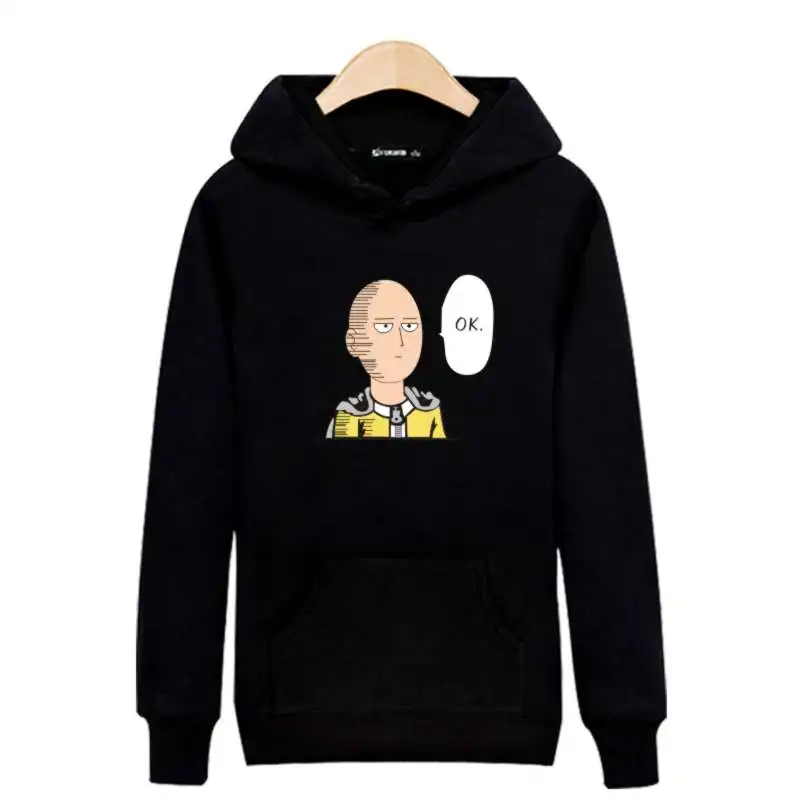 Толстовка с капюшоном One Punch Man Ok Женская толстовка комплект Повседневная
