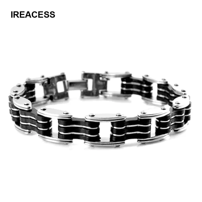 

Men's Stainless Steel Bracelets New Fashion Jewelry Rock Hippie Male Chain Charm Bracelet For men Wholesale Price