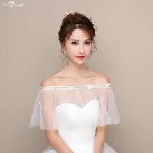 TA123 изысканный бисер и Стразы Плиссированные Свадебные накидки