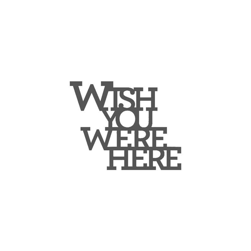 

GJCrafts Wish You Were Here Metal Cutting Dies New 2019 Craft Dies Scrapbooking Album Letter Die Cut Embossing Paper Decoration