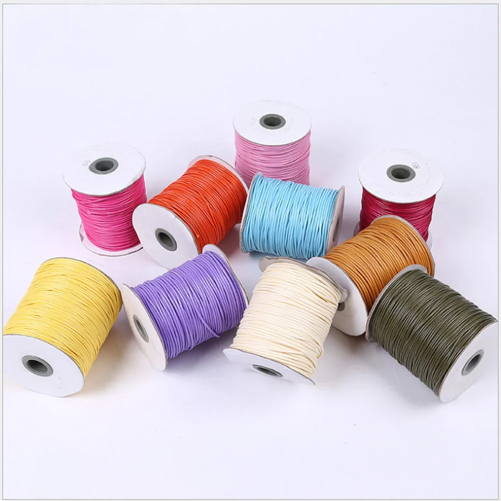 1mm Korean Waxed Polyester Cord Wax Beading String Thread 165Mstring