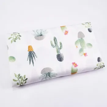 

Twill Plant Cactus Series Cotton Fabric DIY handwork Patchwork Sewing Kids Bedding Bags Cloth Textiles Fabric 50*40cm