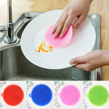 

Multifunction Silicone Dish Bowl Scouring Pad Magic Wash Brushes Kitchen Pot Cleaning Washing Tool Kitchen Cleaning Brush