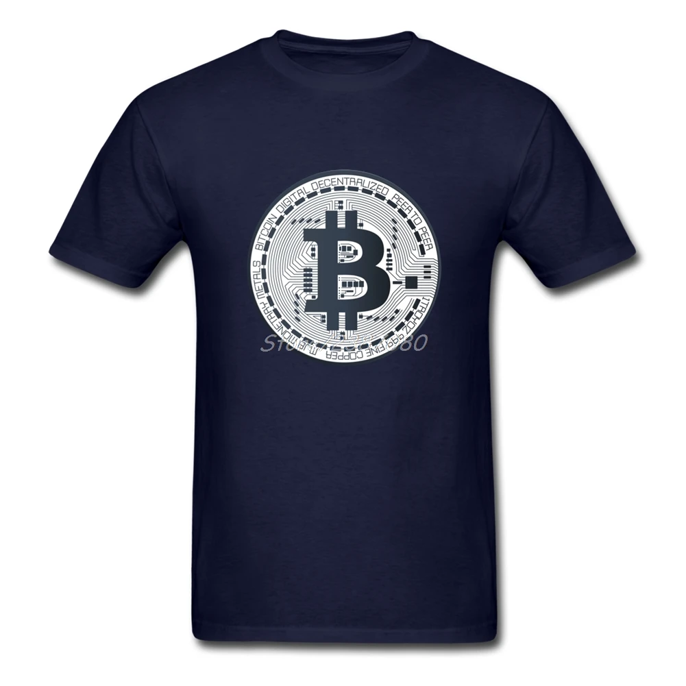 Bitcoin Cryptocurrency Crypto T Shirt Plus Size Short Sleeve Custom Tshirt Men Summer Cosplay Cotton Crewneck Men T-shirt