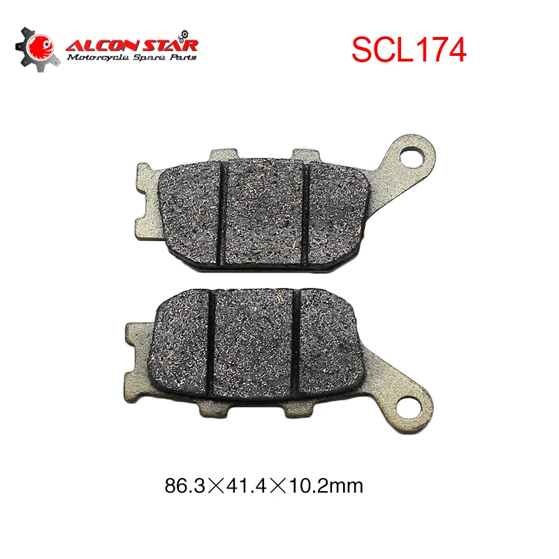 Alconstar задние тормозные колодки для мотоцикла Yamaha FZ6 MT07 MT09 MT10 Honda CBF600 CBR600 NC700