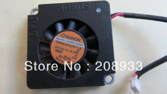 

For DC5V 0.6W graphics card fan SUNON of 3507 GB0535ADV1-B