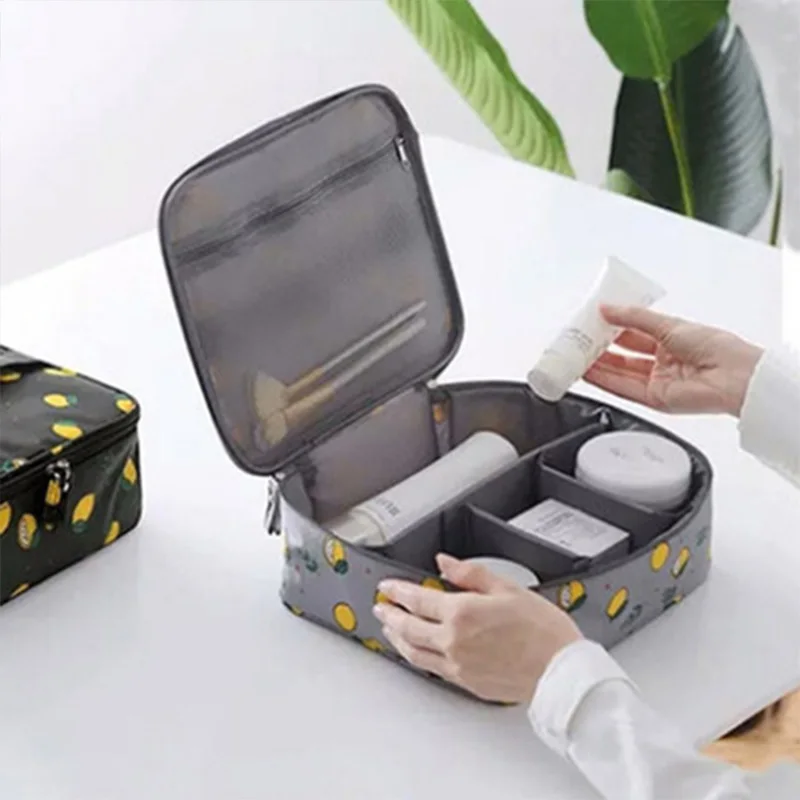 

Original Fashion Large Capacity Portable Makeup Brush Cosmetic Bag Travel Wash Toiletry Organizer Underwear Storage Bag