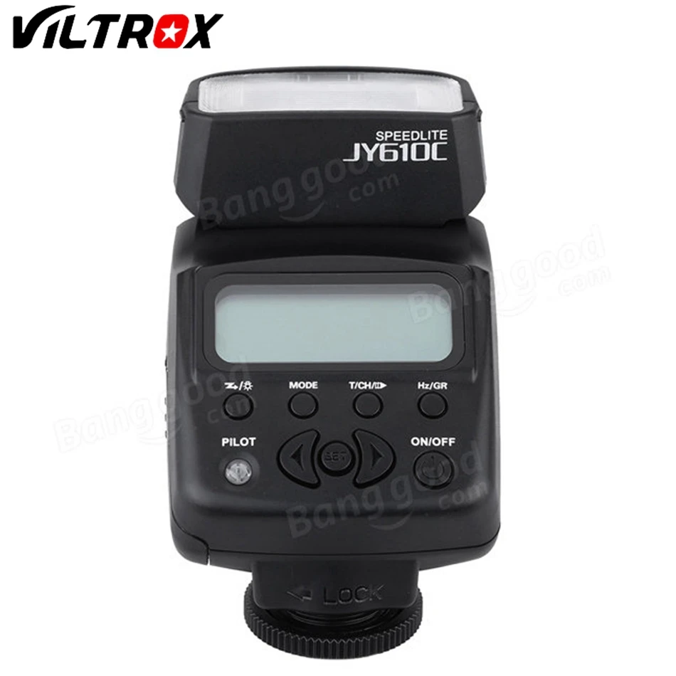 

Viltrox JY-610C Mini GN27 1.5in LCD E-TTL On-camera Slave Speedlite Flash for Canon 750D 760D 5DR 5DRS 60D 70D 700D 5D Camera