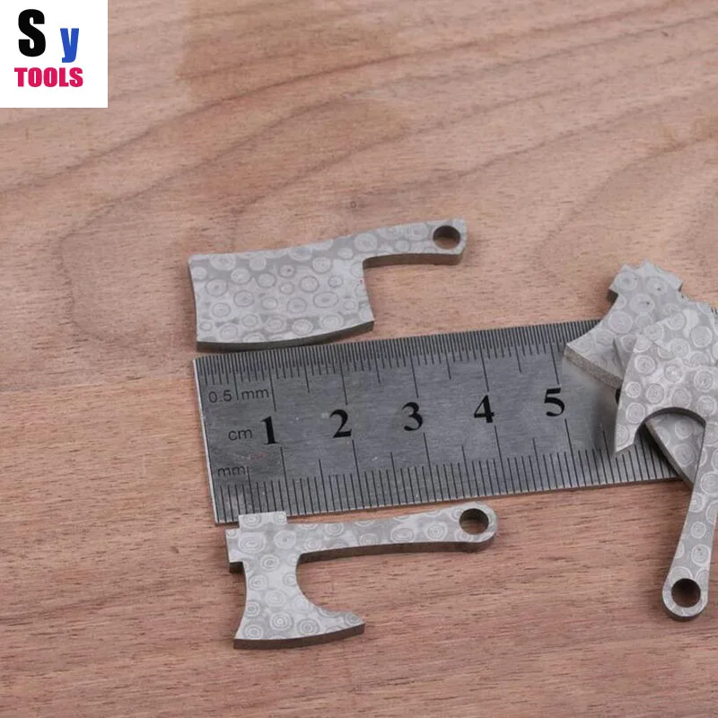 Diy нож материал для изготовления ножей ручка брелок кулон кухонный и топор модель