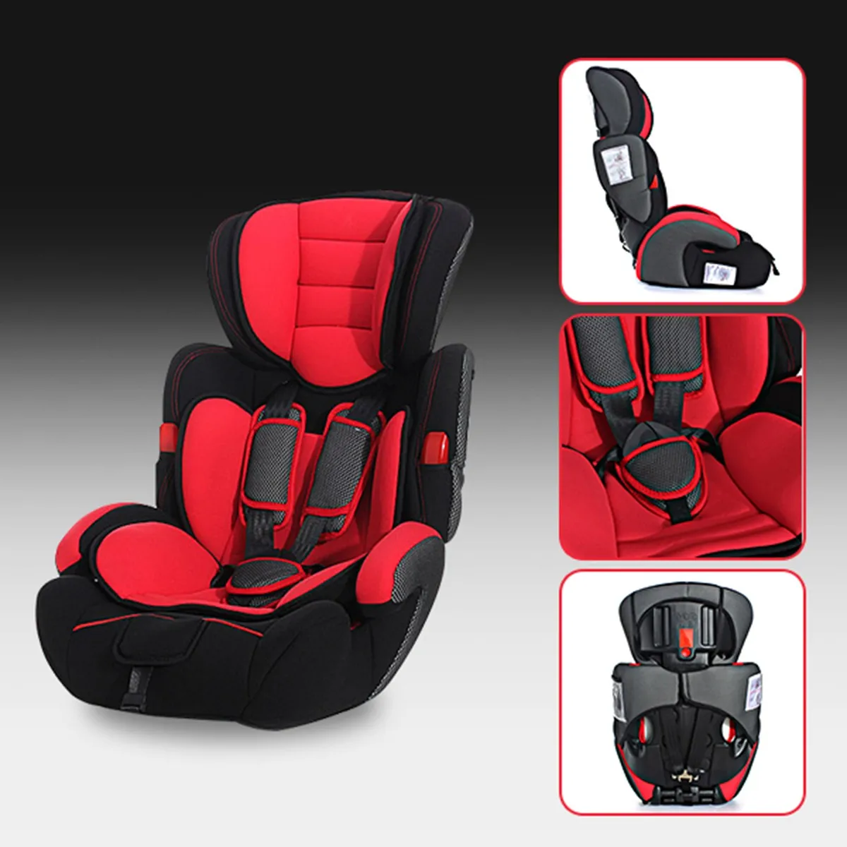 Red Baby Car Seat Convertible Baby Children Car Seat & Booster Seat
