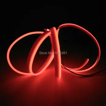 

Racing-holic Favor Cool 2.3mm Sew Tag 2Meter EL Glowing Wire Flexible Car-Styling Led Strip with Converter for Car Vehicle Light