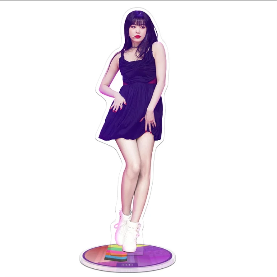 Kpop GIDLE Members стоячий экшн-стол Декор Минни Юки акриловая фигура кукла веер подарок