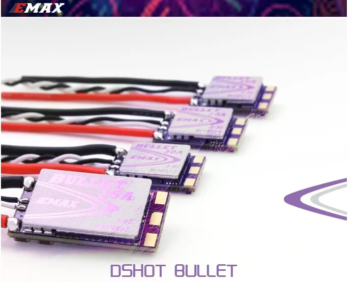 

1 PC EMAX Mini ESC Dshot BLS Bullet 6A/12A/15A/20A/30A/35A ESC with BLheli-S Firmware Support Oneshot125 for 130 FPV Racer Drone