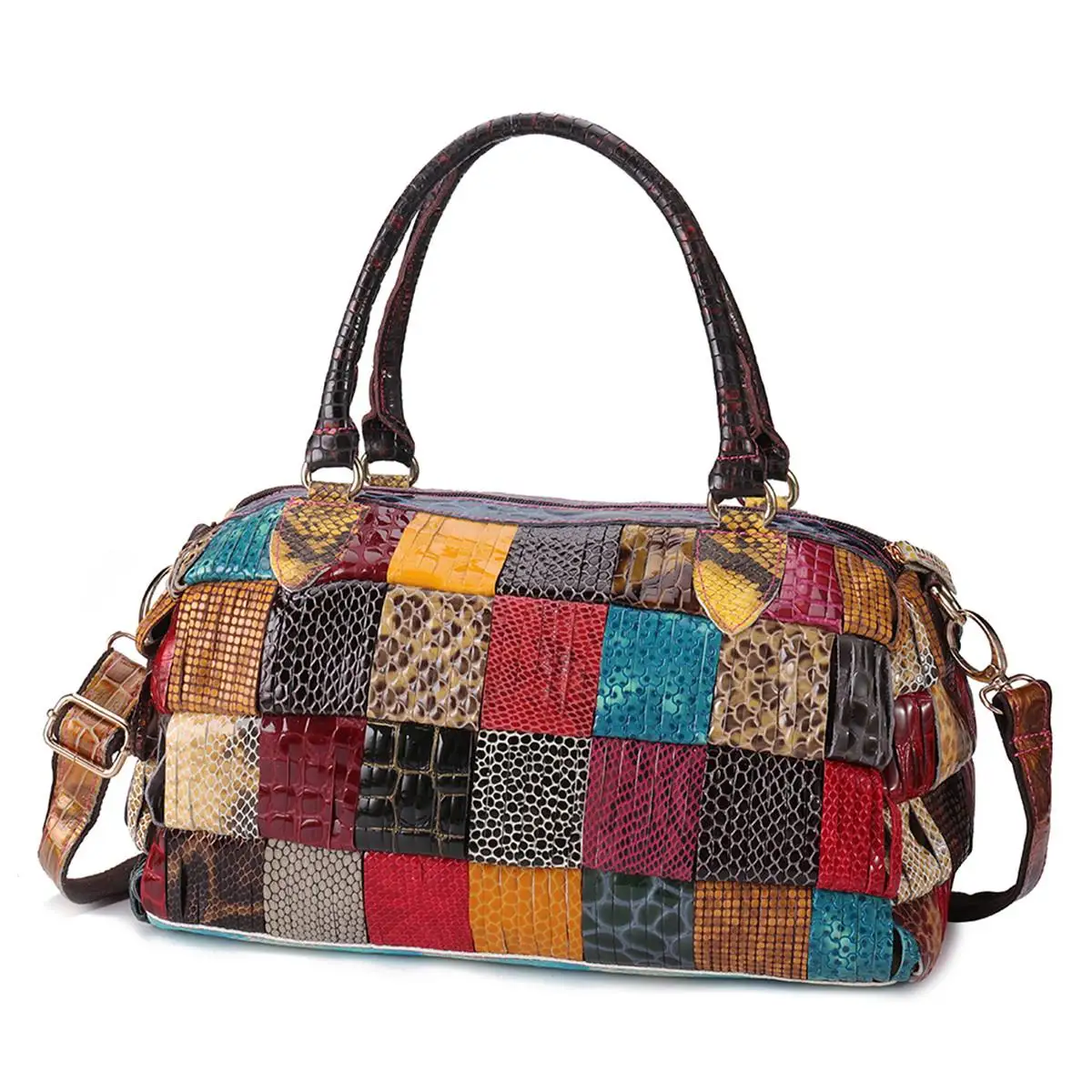 AEQUEEN, женские сумки Bolsa, большая вместительность, сумки для рук, женские сумки из натуральной кожи, Лоскутная ручная работа, сумки через плечо