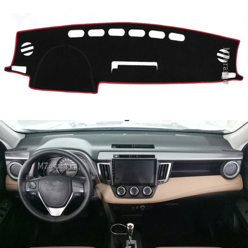 

1 pcs Car Dashboard Cover For Toyota RAV4 XA40 2013 2014 2015 2016 2017 2018 2019 Dashmat Sun Shade Non-Slip Stiker Carpet