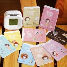 1 лот = 100 шт! Милая девочка ПВХ Кредитная карта пакет/ID Обложка для транспорной карты/визитницы