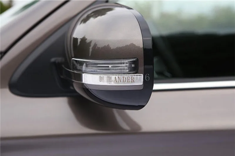 Для 2013 MITSUBISHI OUTLANDER аксессуары зеркало заднего вида крыло зеркало отделка наклейка полоса стикер