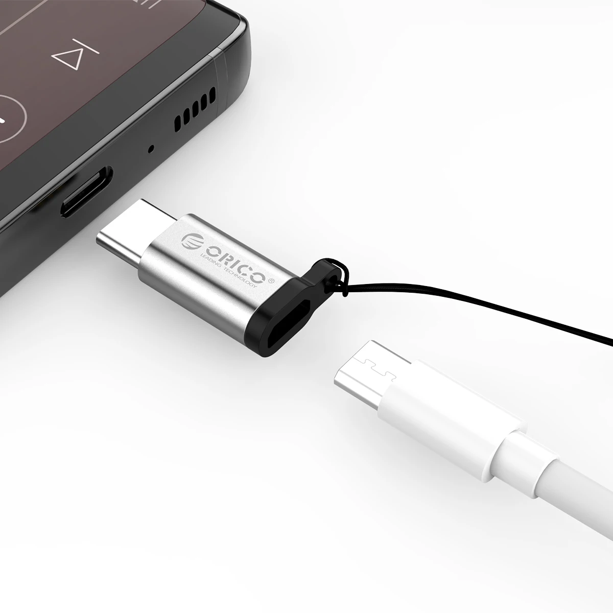 Адаптер ORICO OTG Micro USB к USB C адаптер usb type C OTG адаптер для iphone зарядка передачи данных конвертер