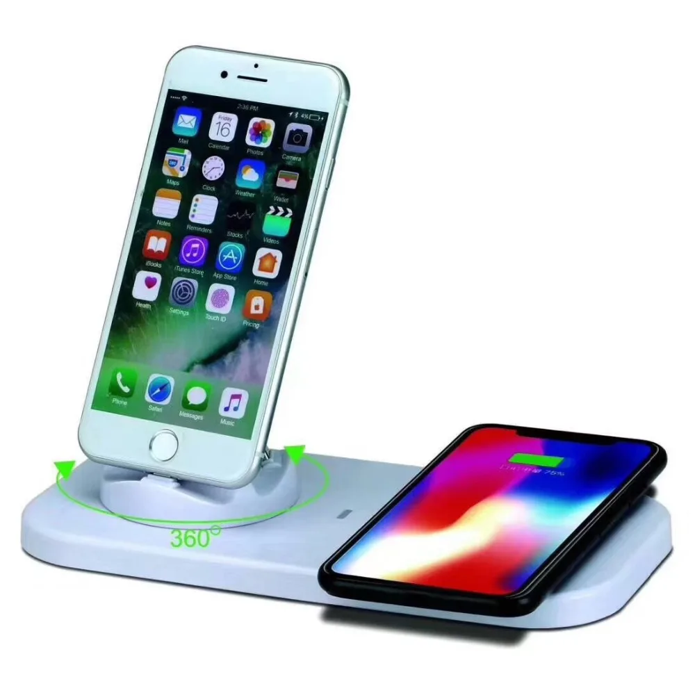 

Wireless Charger Base 3-in-1 Fast Charge For Apple iPhone 8 plus X XS max for samsung S9 S8 plus note 9 8 android or type C