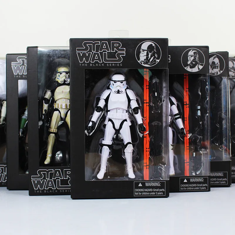 9 стилей черная серия Sandtrooper Хан Solo Trooper фигурка игрушка модель куклы