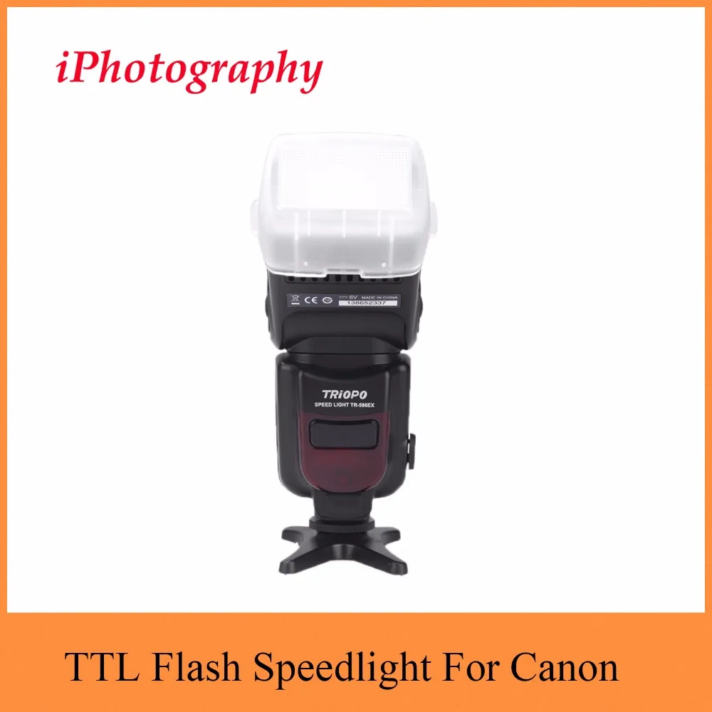 Triopo TR-586EX режим беспроводной вспышки ttl вспышка Speedlight Speedlite для Canon EOS 550D 60D 5D Mark II как YONGNUO YN-568EX II