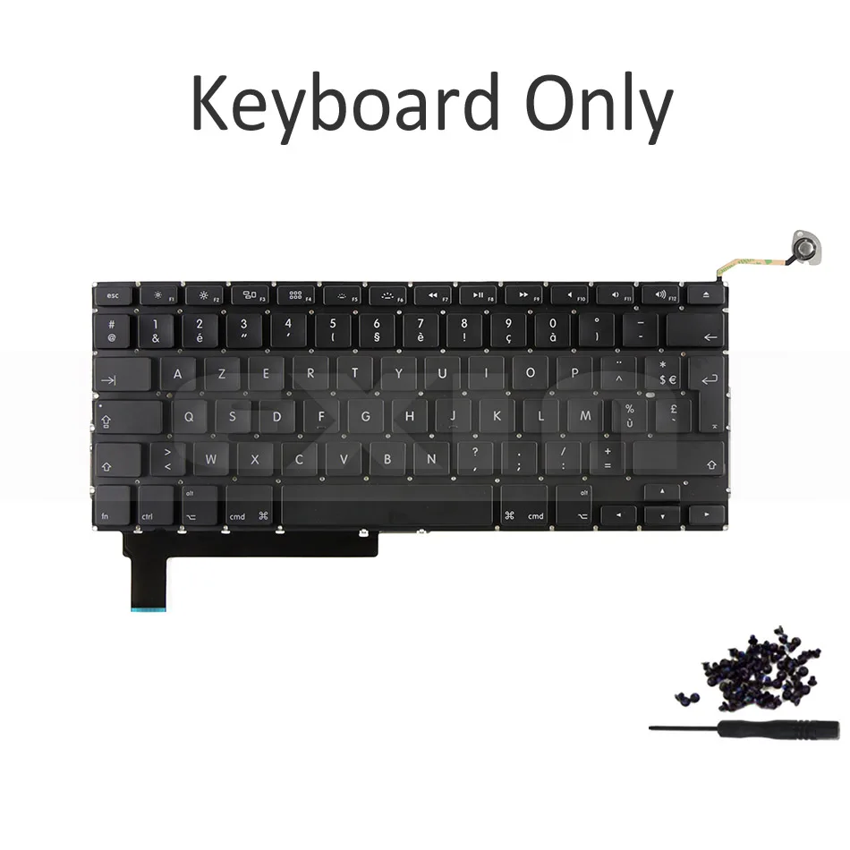  Laptop A1286 French Keyboard for Macbook Pro 15'' A1286 Keyboard FR France AZERTY+Backlight Backlit