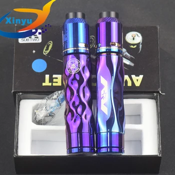 

2018 Newest arrival AV Mech Mod Kit 18650 Brass Body Battery 24MM Mechanical Mod Vaporizer Mod For 510 thread Atomizers RBA RBA