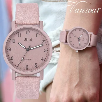 

New Fashion Women Simple Dial Wristwatches Casual Luxury Leather Strap Quartz Watches Gift Clock Relogio Feminino Drop Shipping