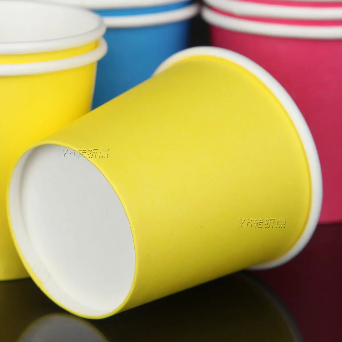 4 унции Цвет маленький бумажный стаканчик чашка для дегустации кофейная чашка чистый цвет 100 одноразовые бумажные стаканчики