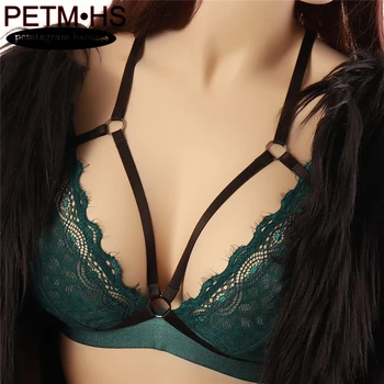 

Black sexy soft fashion adjustable Elastic body harness Strappy Tops Bustier Bondage Harajuku Goth Halloween carnival wear bra