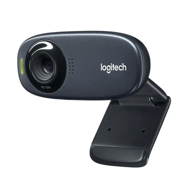 Компьютерная веб-камера logitech C310, 720 p, 30 кадров в секунду, HD USB 2,0, веб-камера для ноутбука, настольного ПК, встроенный микрофон с шумоподавлением