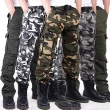 Мужские прямые камуфляжные брюки большого размера, Комбинезоны для велоспорта, охоты, альпинизма, походов, тренировок, военные тактические штаны