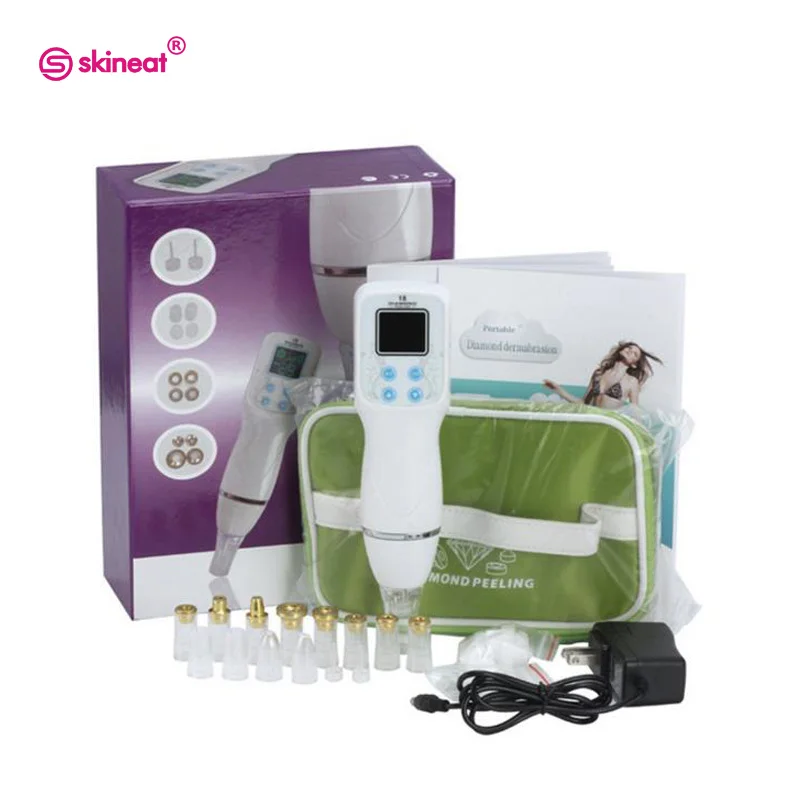 Najtaniej Skineat New Arrival maszyna do mikrodermabrazji diamentowej Peeling do skóry próżniowe urządzenie do usuwania zaskórników blizny trądzik bez opakowanie detaliczne