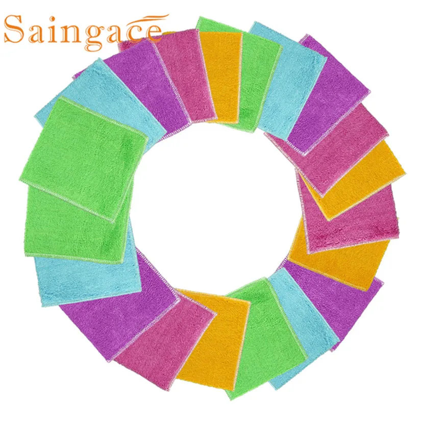30 unids/set ambiental natural fibra de bambú paño de limpieza cocina lavado gasa de limpieza PANO de limpieza #6 30 unids/set ambiental natural fibra de bambú paño de limpieza cocina lavado gasa de limpieza PANO de limpieza #6