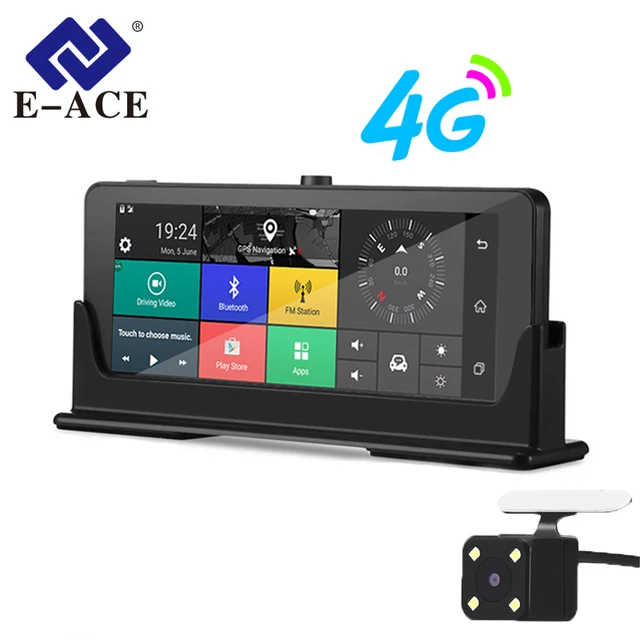 Special Price E-ACE Car DVRs 4G GPS Navigation Android Camara 7.0 Inch Rearview Mirror FHD 1080P Video Recorder Wifi Bluetooth Auto Dashcam Special Price E-ACE Car DVRs 4G GPS Navigation Android Camara 7.0 Inch Rearview Mirror FHD 1080P Video Recorder Wifi Bluetooth Auto Dashcam