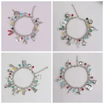 

Freeshipping Factory Outlet Beauty and Beast How I Met Your Mother Wizard of Oz Inspired Aladdin Inspired Charm Bracelet