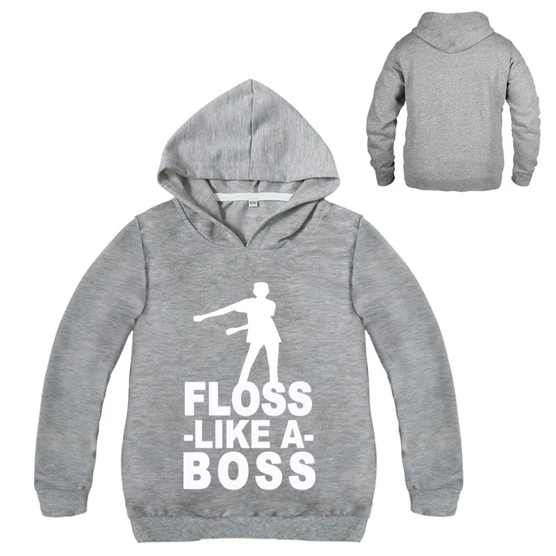 

2019 Floss Like A Boss Funny Dance Graphic Print Hooded Kids Hoodies Girls Sweatshirts Hip Hop Streetwear 2-16Y Nununu Fall